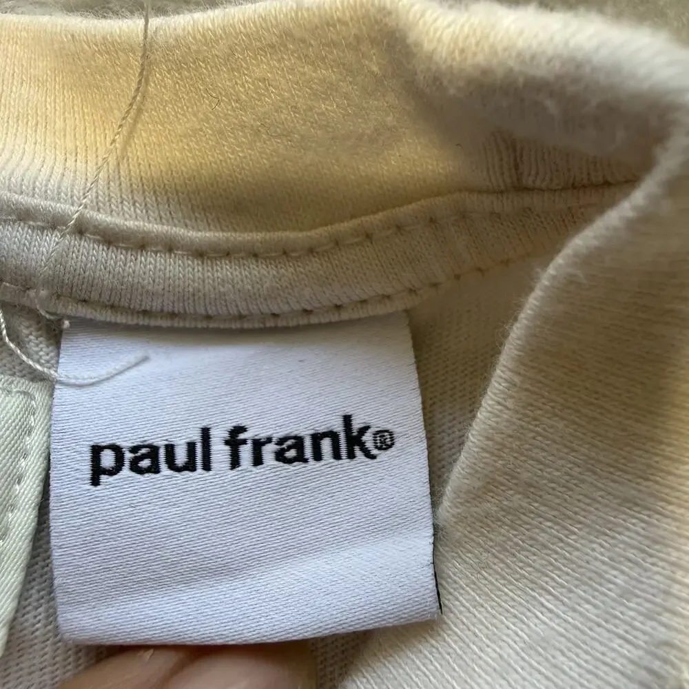 Paul Frank Julius Monkey Graphic T Shirt Kids 9-10 White Y2K Skater Streetwear